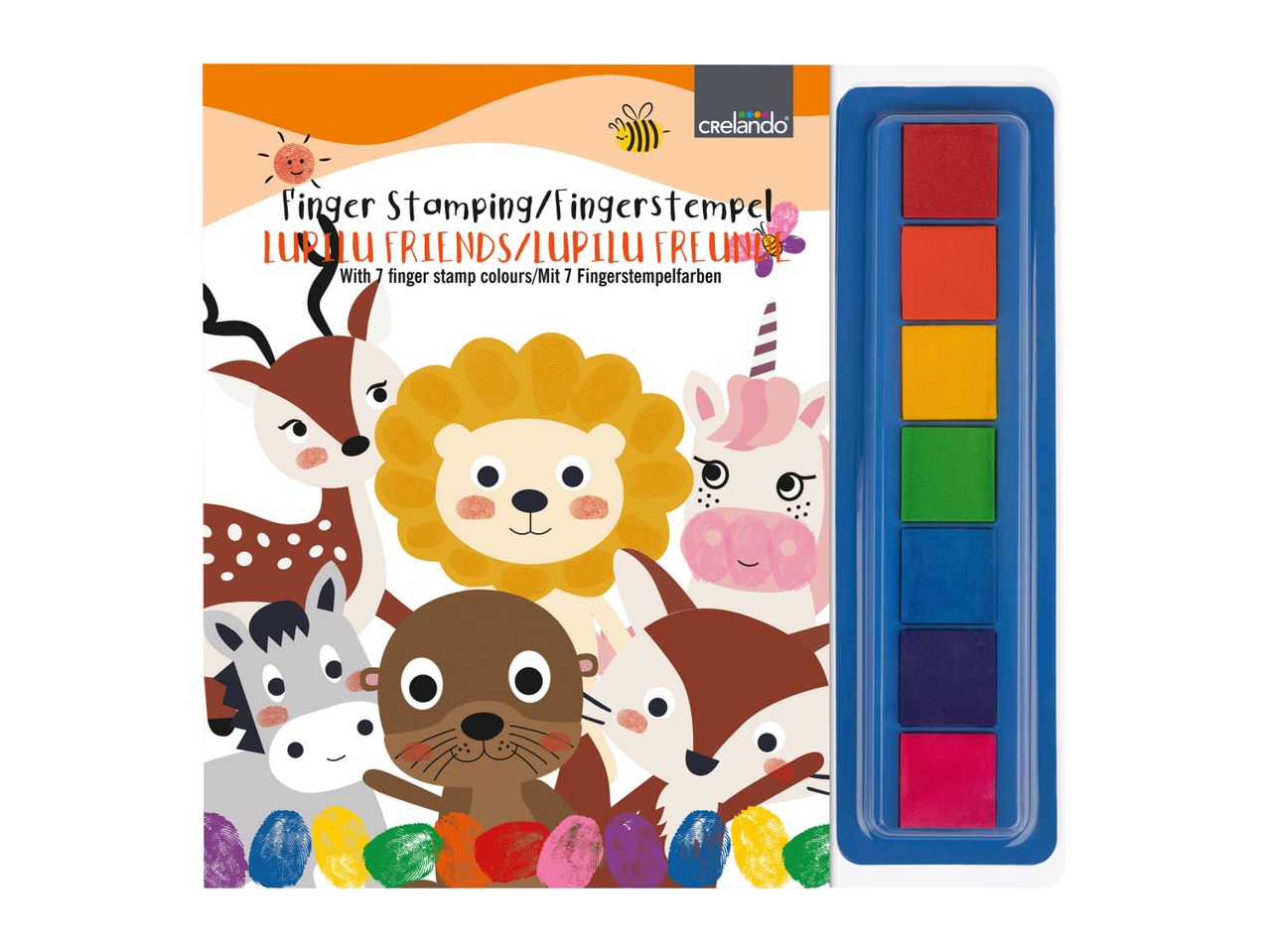 A children's coloring book featuring adorable animals and a set of watercolor paints.