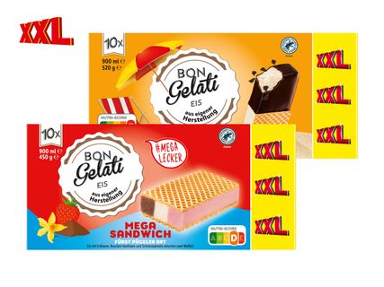 Bon Gelati Sandwich-Eis XXL