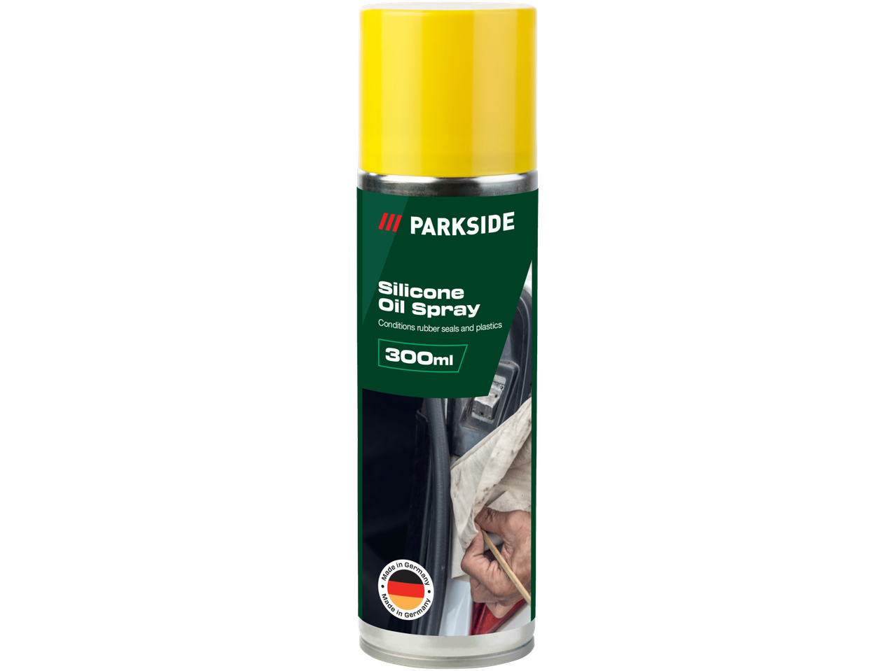 Σπρέι σιλικόνης Parkside® 300 ml για ελαστικά στεγανωτικά και πλαστικά, κατασκευασμένο στη Γερμανία.