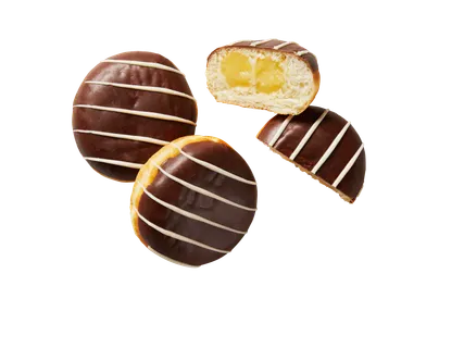 Cream donut of berlinerbol met limoncello smaak