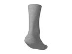 A single grey crew sock shown from the back heel angle on a white background.