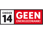 Waarschuwing: verboden voor onder de 14 jaar. Geen energiedranken!