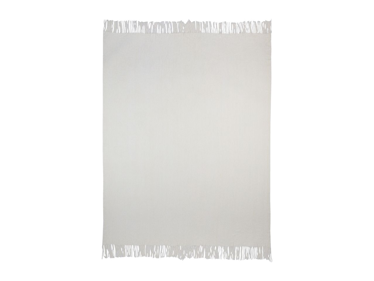Livarno Home White Chenille Throw