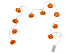 LIVARNO home 10 LED Halloween string lights with orange pumpkin-shaped covers
