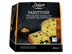 Deluxe Panettone su cukruotais apelsinų žievelėmis ir juodojo šokolado gabalėliais, 800 g.