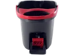 Conjunto de limpeza VILEDA Easy Wring: balde preto com mecanismo de torção vermelho