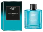Deluxe Inspiration vyriški kvepalai, 100 ml, dėžutėje ir mėlyname stikliniame buteliuke.