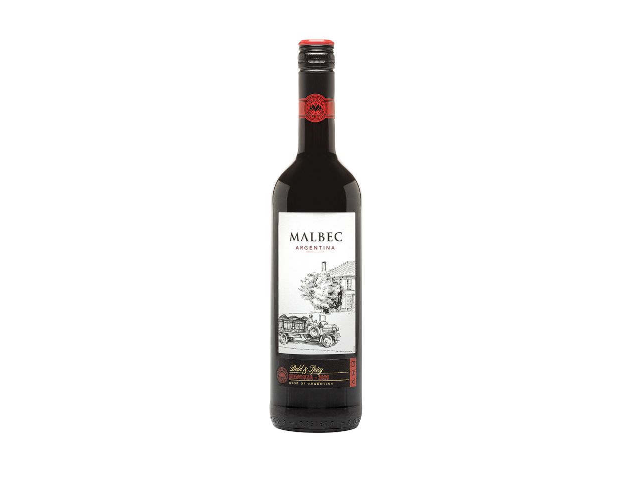Įjungti viso ekrano vaizdą: Raudonasis sausas vynas „Cimarosa Malbec“ – vaizdas 1