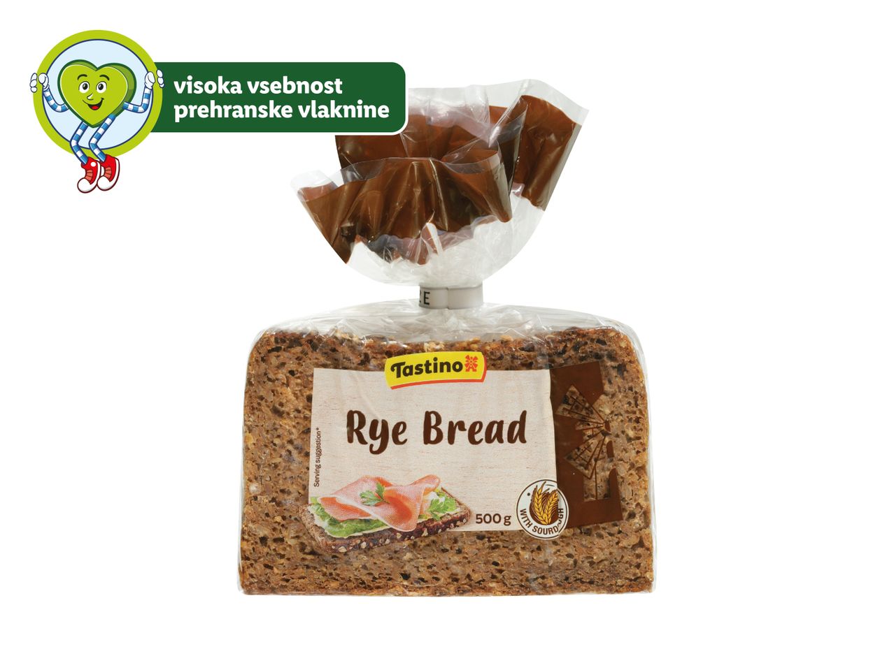 Tastino ržen kruh, 500g.