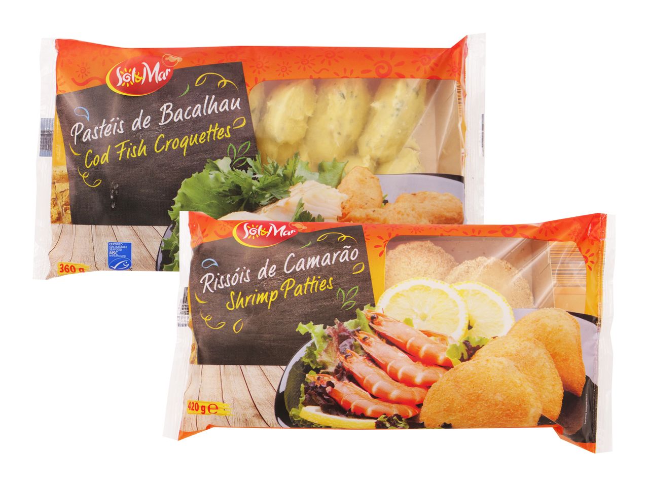Două pachete de chifle congelate, marca Bake & Serve.