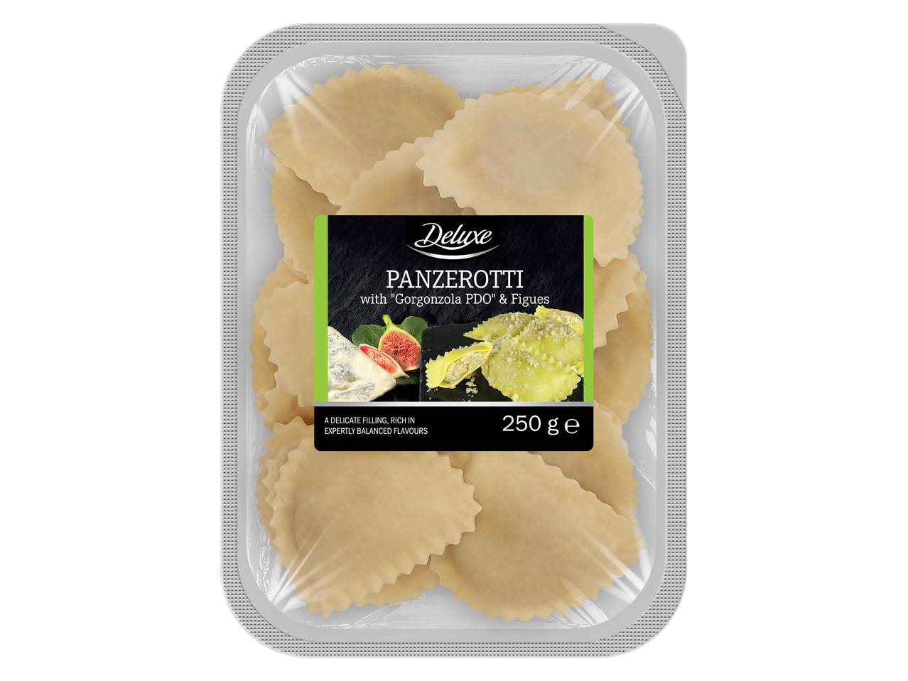 Deluxe Panzerotti met Gorgonzola PDO en vijgen.