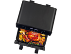 Salter air fryer with roasted chicken and vegetables.