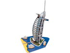 Puzzle 3D cu hotelul Burj Al Arab, bărci și peisaj marin