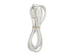 White USB-A to USB-C charging cable, coiled and secured with a rubber band.