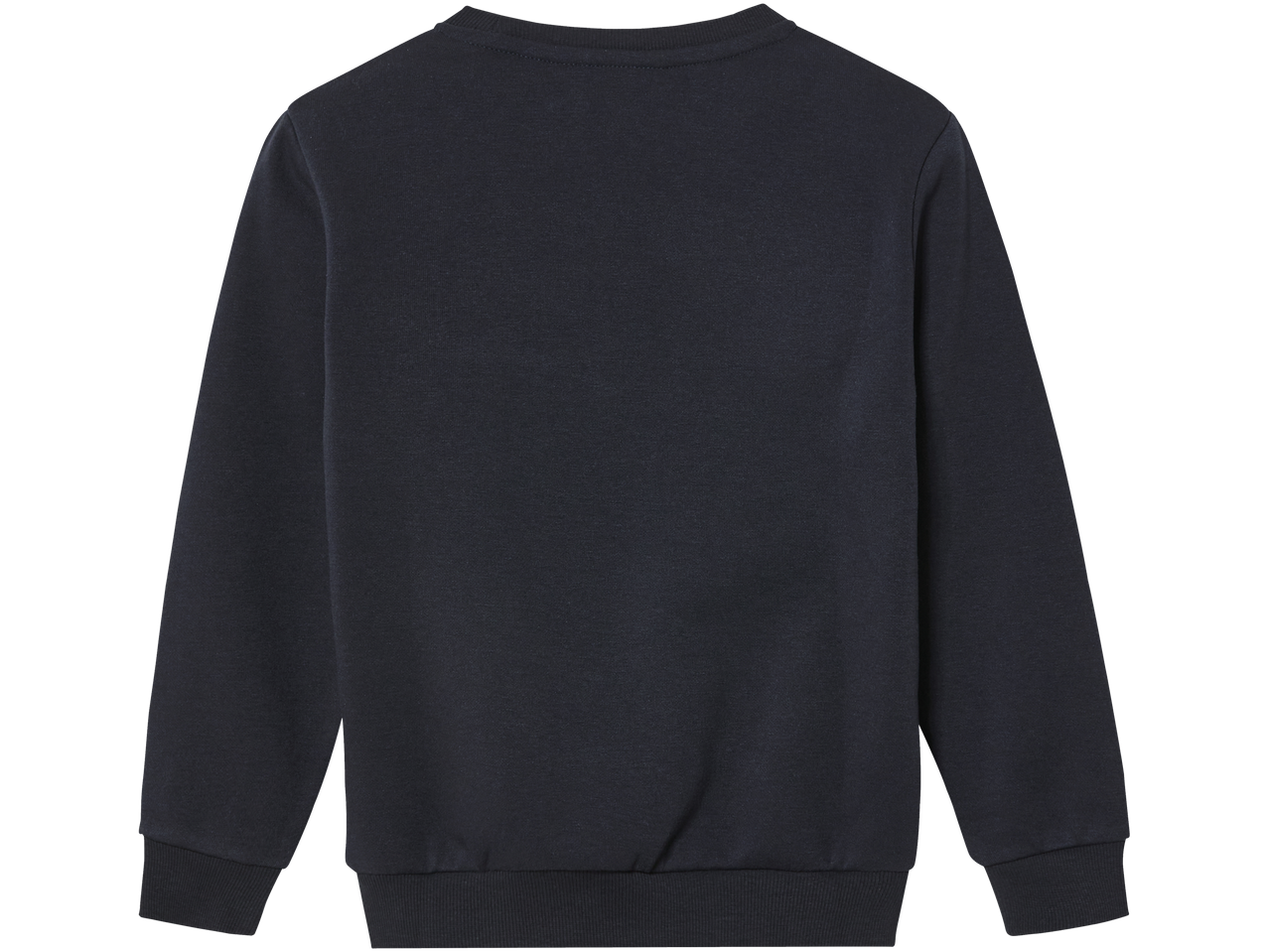 Dark blue children's crew neck sweatshirt.