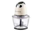 SILVERCREST® Mini Chopper with a cream-colored motor unit and clear bowl