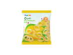 Lupilu Organic Melty Sweetcorn Rings snack bag for 7+ months.