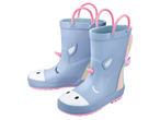 Детски гумени ботуши в светлосиньо с дизайн на еднорог