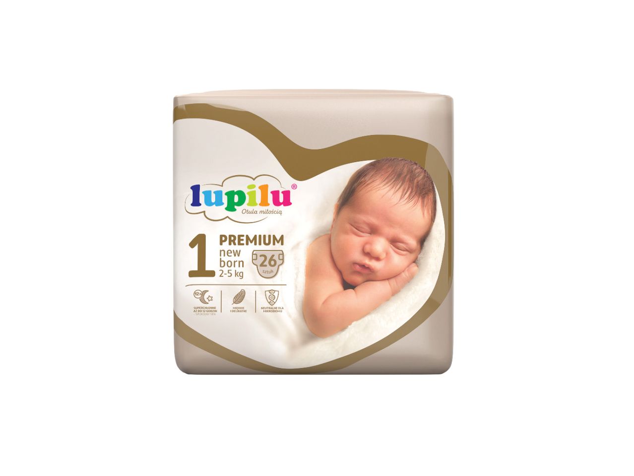 Lupilu Premium naujagimių sauskelnės, 2-5 kg.