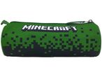 Green Minecraft pencil case with pixelated design