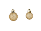 LIVARNO home Bolas de Natal, douradas com glitter