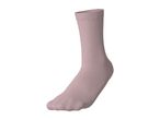 A single dusty pink crew sock shown from the side on a white background