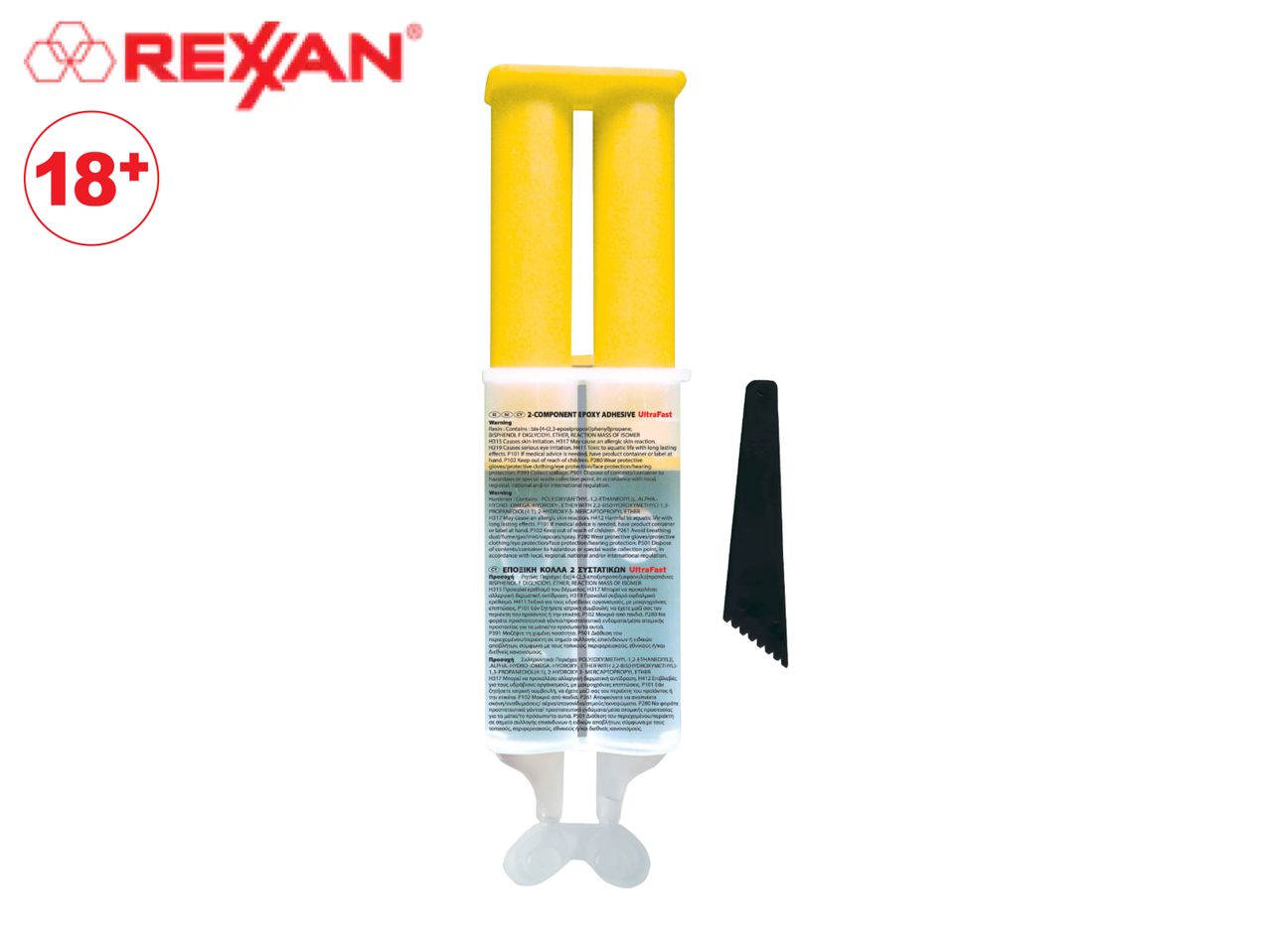 REXAN 2-component epoxy adhesive with an 18+ age restriction