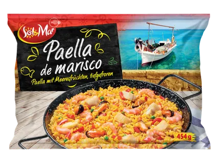 Sol & Mar Paella mit Meeresfrüchten