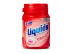 Pot Jetgum Liquids kauwgom, aardbei smaak, suikervrij.
