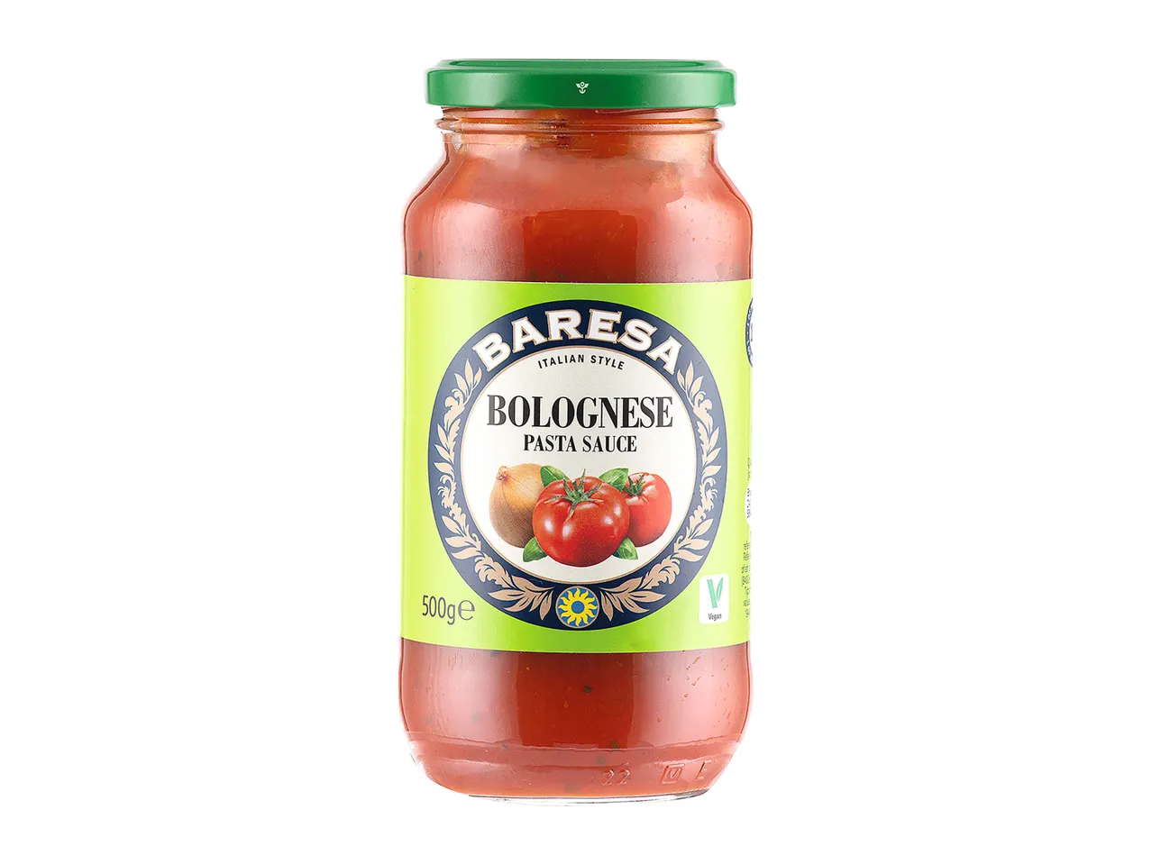 Barresa Bolognese pasta sauce, Italian style, vegan.