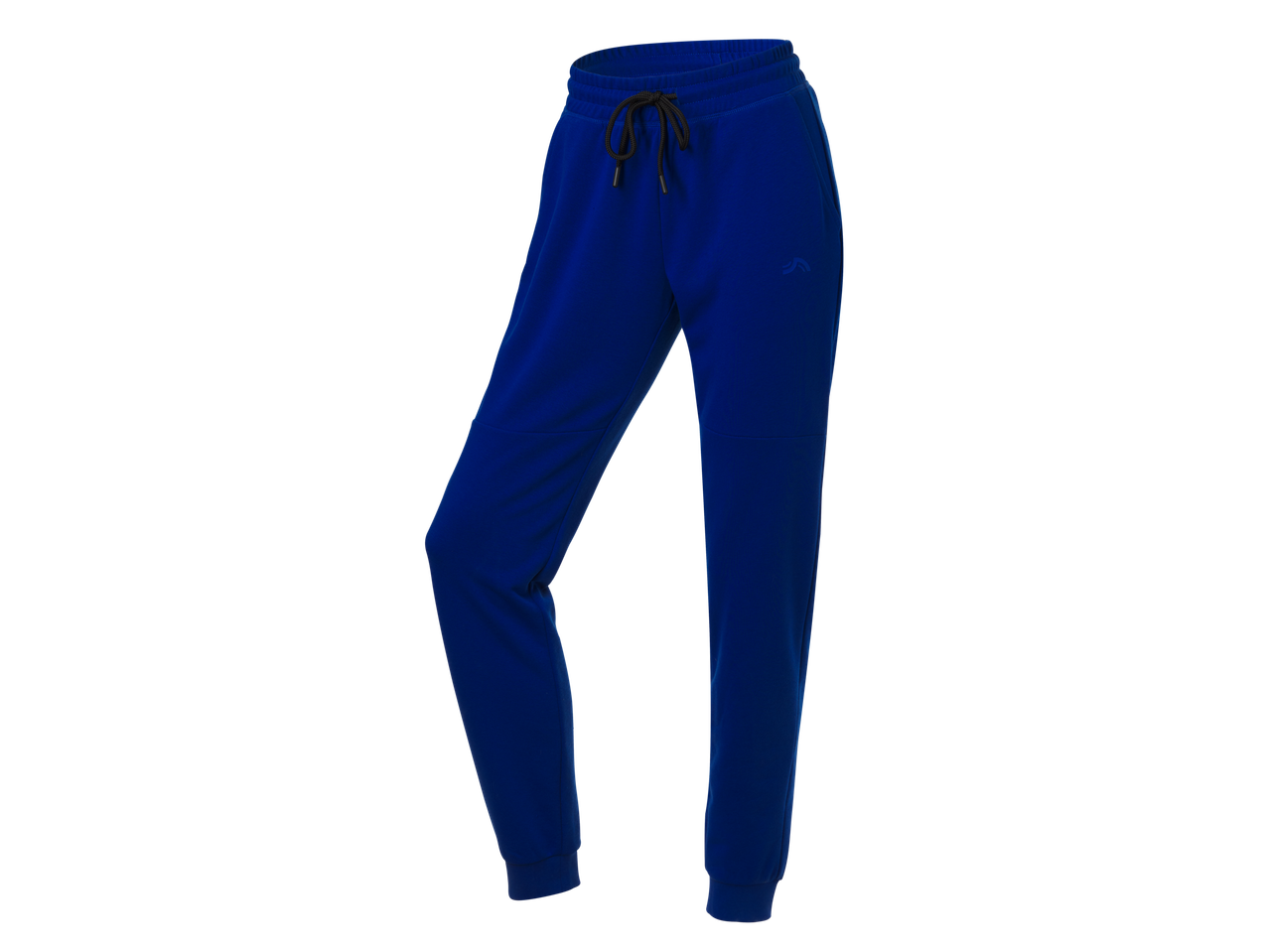 CRIVIT Ladies' Joggers in royal blue with a drawstring waist and ribbed cuffs.