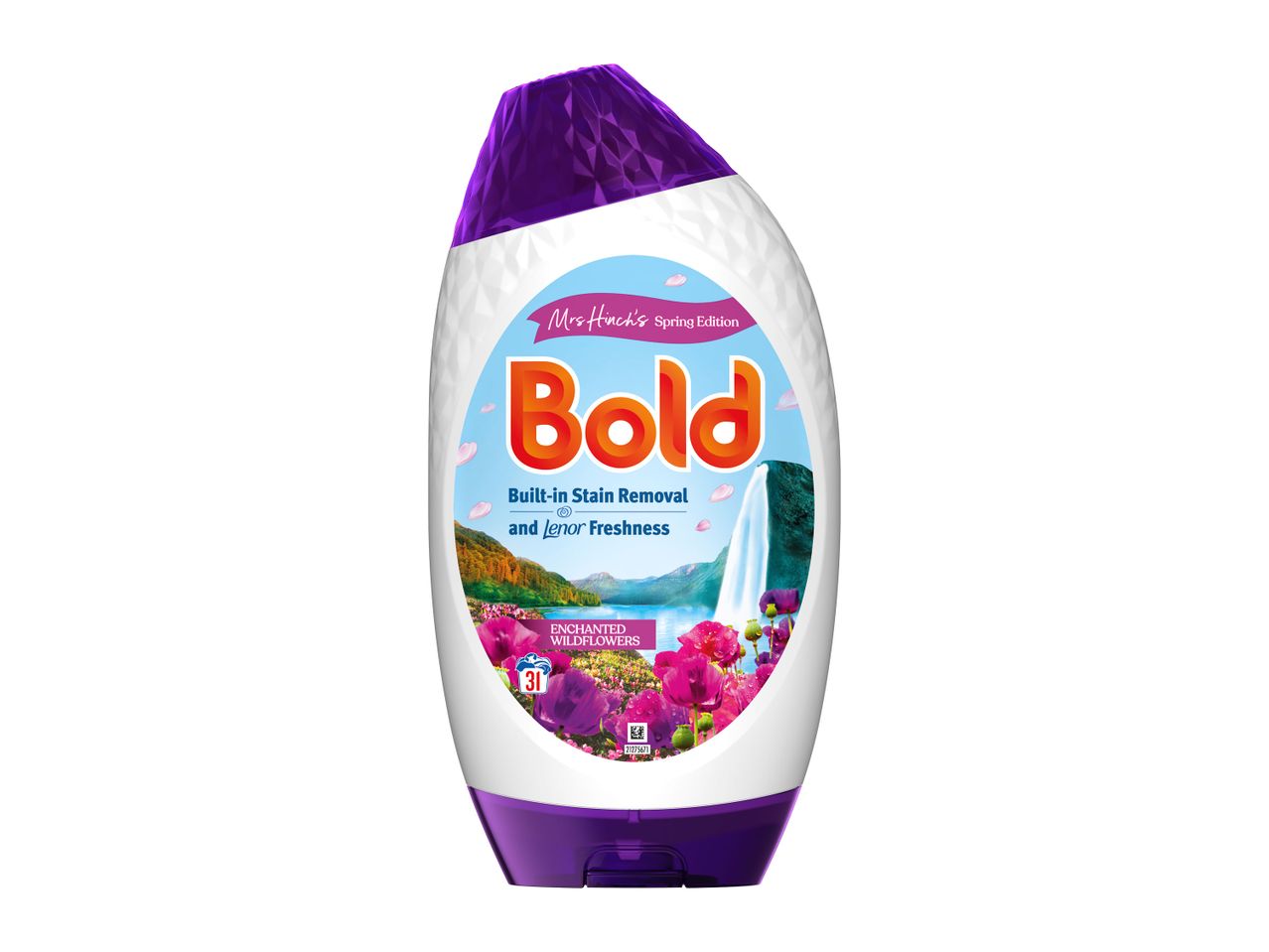 Mrs Hinch's Spring Edition Bold laundry detergent with built-in stain removal.