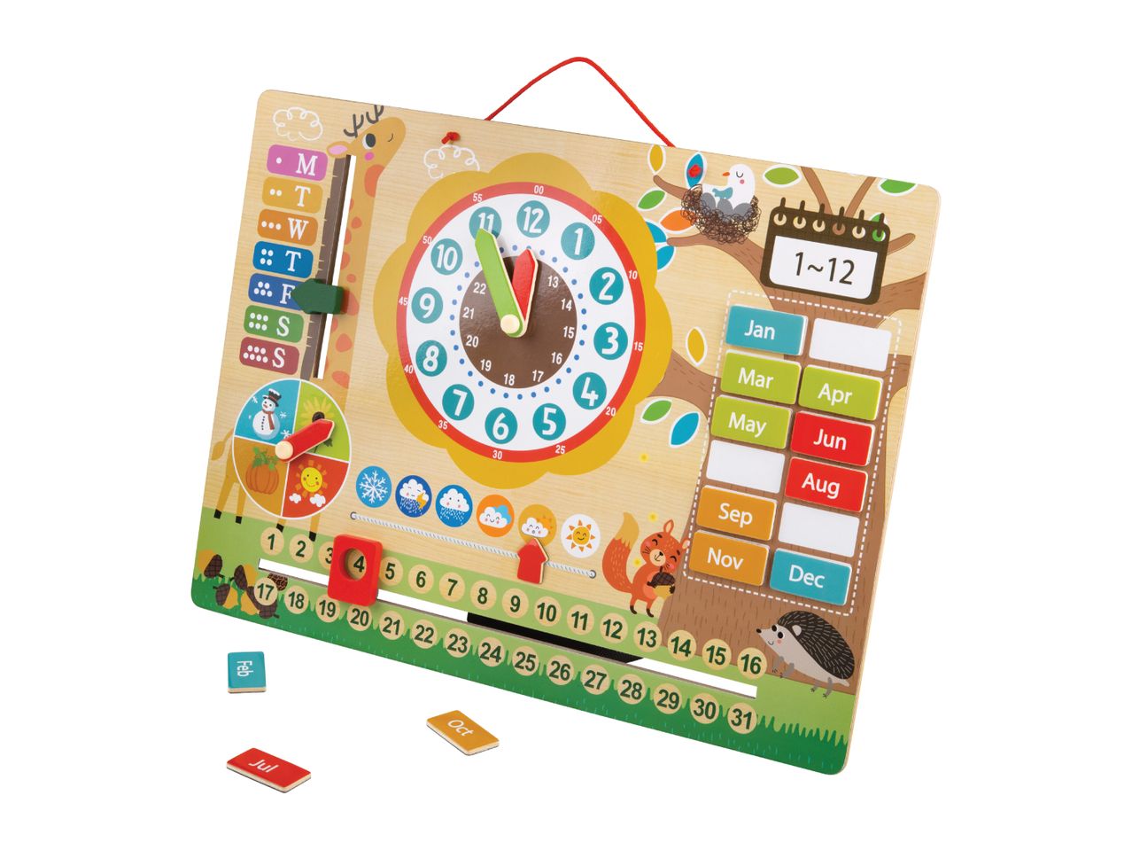 Playtive Magnetic Clock - 14 Pieces
