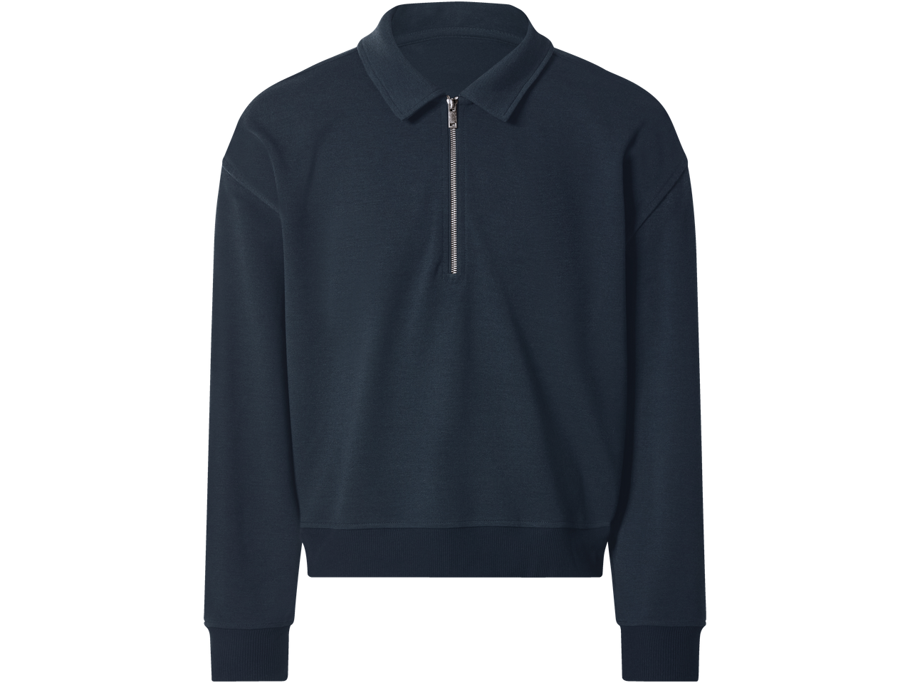 ESMARA džemperis su užtrauktuku, tamsiai mėlynas