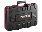 Черна кутия за черен махален прободен трион Parkside Performance®.