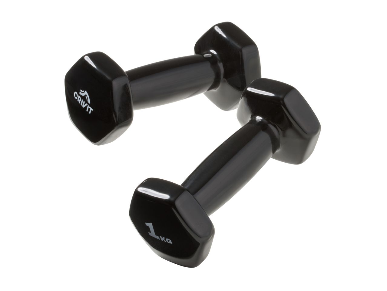 CRIVIT Dumbbell Set, 2x 1kg