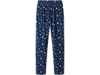 esmara® sieviešu flīsa pidžamas bikses ar zilām zvaigznēm.