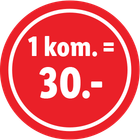 f 1 kom. = 30.-