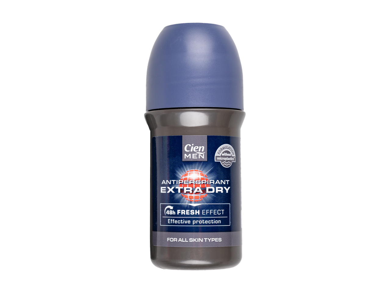 Deodorant roll-on Cien Men Extra Dry oferă protecție 48h.