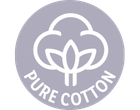 Pure Cotton label.