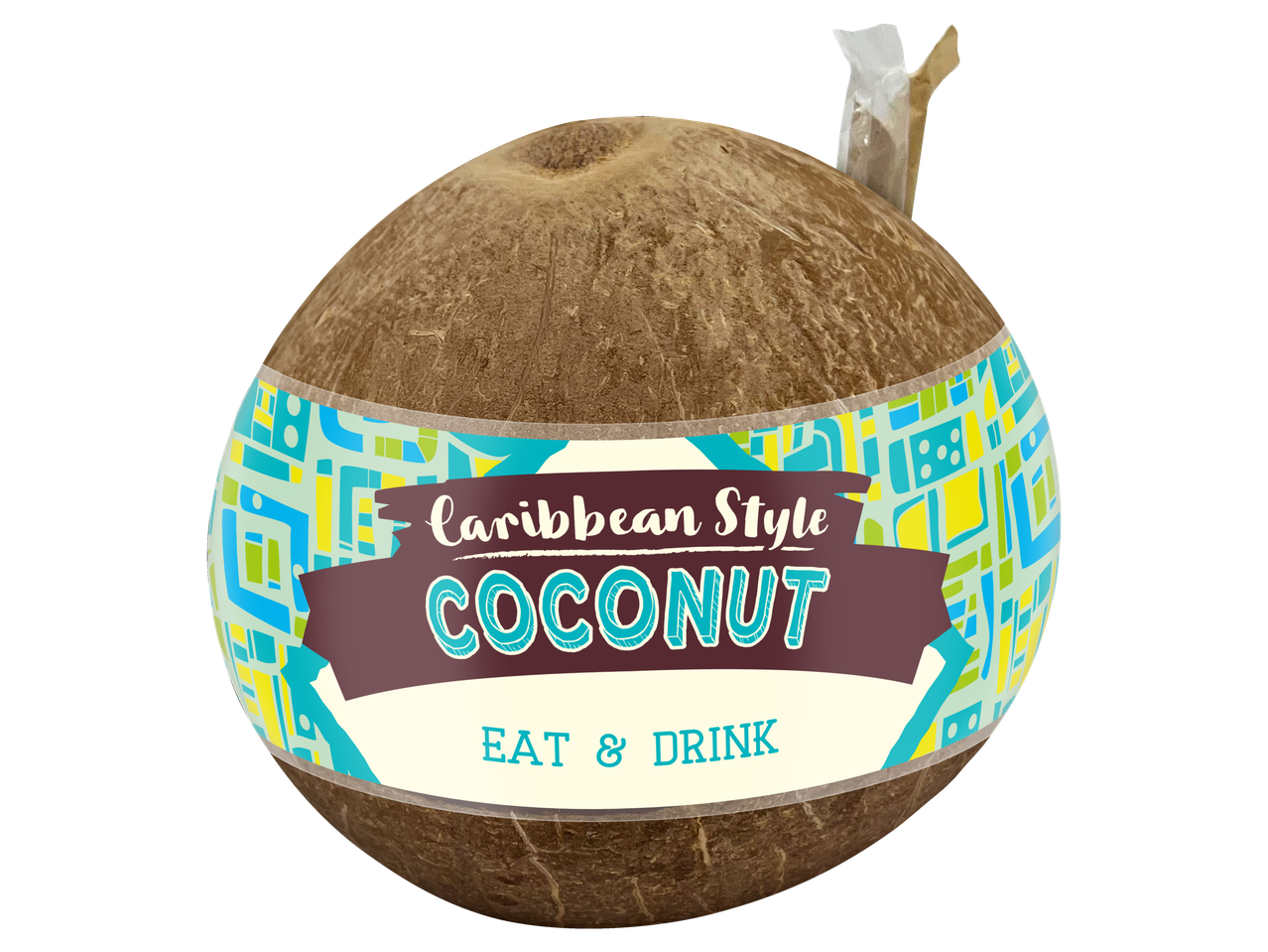 Caribbean style coconut: eat & drink.