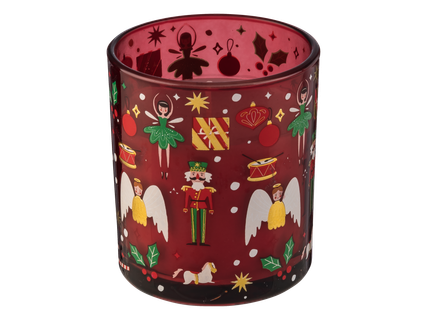 Kvepianti žvakė dekoratyvinėje stiklinėje