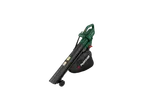 A Parkside leaf blower with a collection bag is shown.
