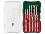 Set de burghie și șurubelnițe Parkside® într-o cutie deschisă.