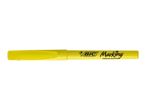 A yellow BIC Marking highlighter.