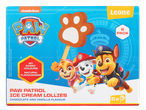 Paw Patrol sladoledne lučke, okus čokolade in vanilije, pakiranje 6 kosov.