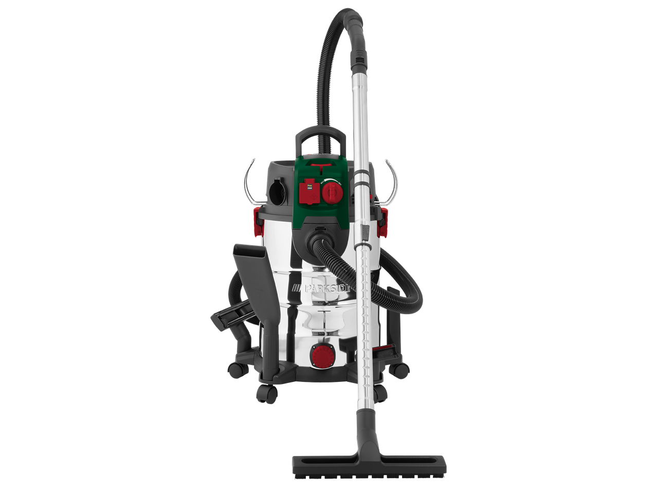 Прахосмукачка за мокро и сухо почистване с маркуч, тръба и накрайник за под