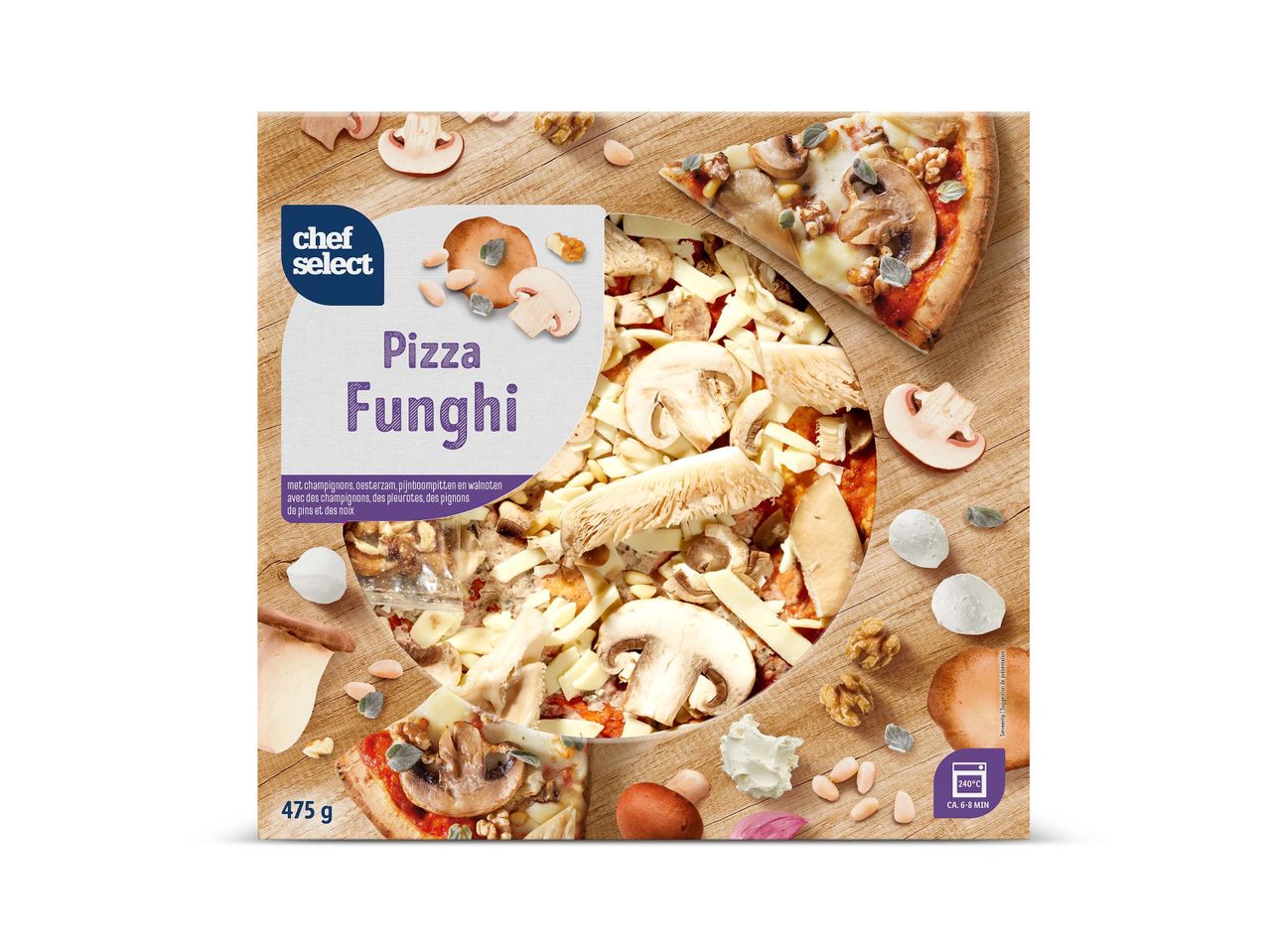 Ga naar volledige schermweergave: Verse pizza funghi - afbeelding 1