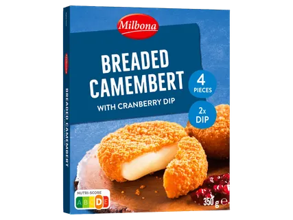 Panírozott camembert sajt, vörösáfonya-szósszal (Lidl Plus)
