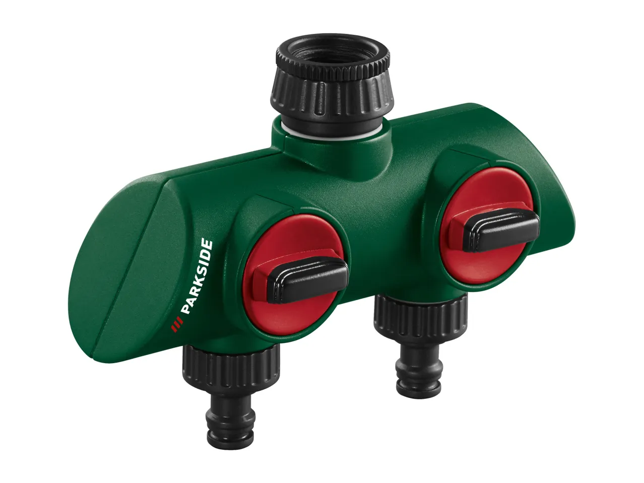 Parkside double tap hose splitter for gardening.